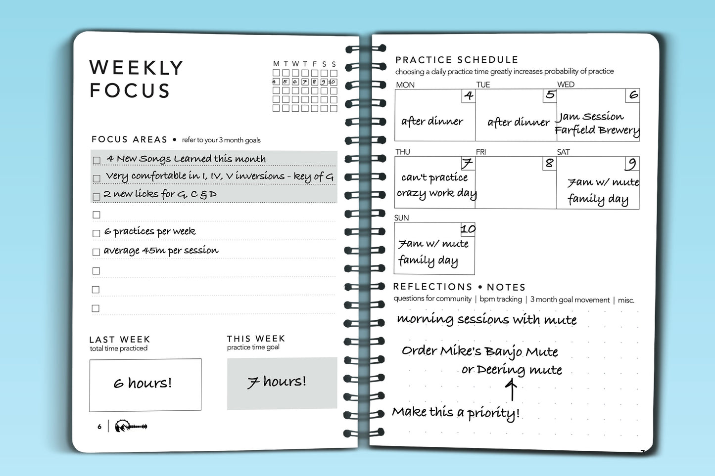 Banjo Mountain Quarterly Practice Journal